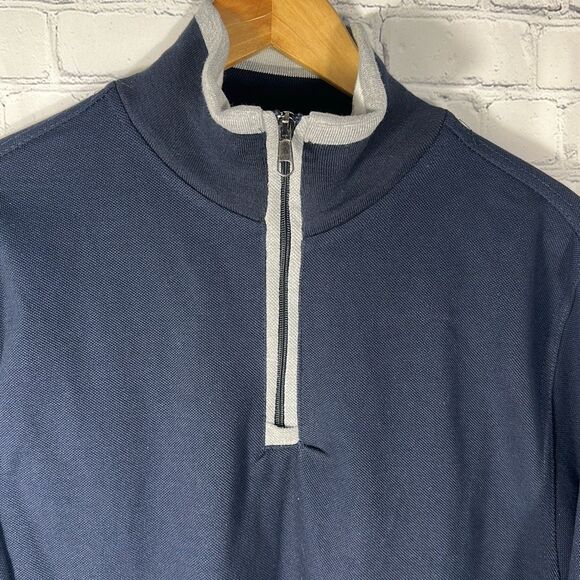 Oda Quarter Zip Jacket Mens L Large Blue New - Picture 3 of 8